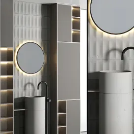 Bathroom furniture set 02
